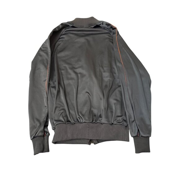 Vintage Jordache Mens Black Full-Zip Track Jacket W/ Striped Detail Size Large L - Picture 4 of 6
